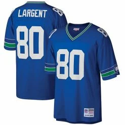 Brand new 🥰 Unbranded Men's Mitchell & Ness Steve Largent Royal Seattle Seahawks Big & Tall 1985 Retired Player Replica Jersey 🤩