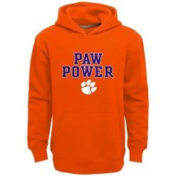 Wholesale ⌛ Unbranded Boys 8-20 Clemson Tigers Team Slogan Fleece Hoodie 🎁