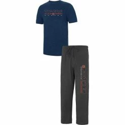 Budget 🔔 Unbranded Men's Concepts Sport Heathered Charcoal/Navy Auburn Tigers Meter T-Shirt & Pants Sleep Set ✨