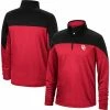 Promo 🎁 Unbranded Men's Top Of The World Crimson/Heathered Black Oklahoma Sooners Textured Color Block Quarter-Zip Top 🔥