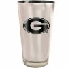 Wholesale 🎉 Unbranded Georgia Bulldogs 16oz. Electroplated Pint Glass 🎁