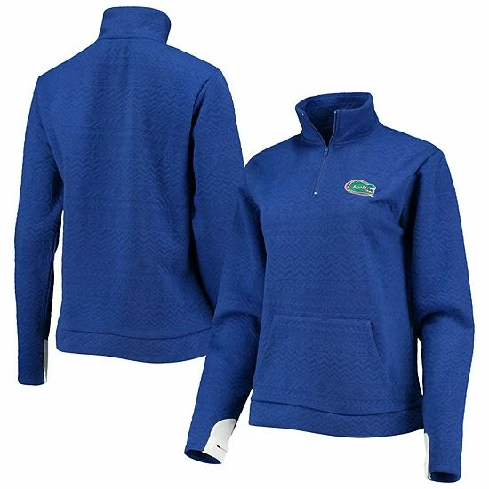 Promo ๐ Unbranded ๐ฉ Women's Gameday Couture Royal Florida Gators Embossed Quarter-Zip Jacket ๐