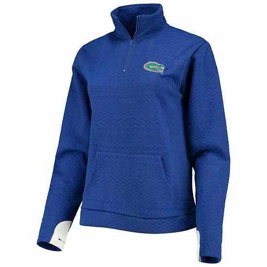 Promo ๐ Unbranded ๐ฉ Women's Gameday Couture Royal Florida Gators Embossed Quarter-Zip Jacket ๐ - Image 3