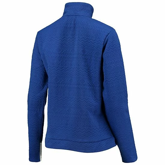 Promo ๐ Unbranded ๐ฉ Women's Gameday Couture Royal Florida Gators Embossed Quarter-Zip Jacket ๐ - Image 4