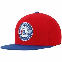 Best reviews of 😉 Unbranded Men's Mitchell & Ness Red/Royal Philadelphia 76ers Two-Tone Wool Snapback Hat ❤️