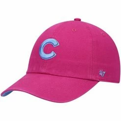 Top 10 🌟 Unbranded Men's '47 Pink Chicago Cubs Periwinkle Orchid Undervisor Clean Up Adjustable Hat 🎁