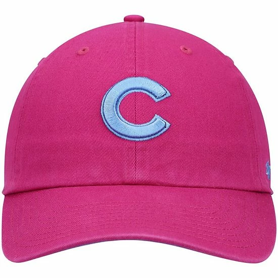 Top 10 🌟 Unbranded Men's '47 Pink Chicago Cubs Periwinkle Orchid Undervisor Clean Up Adjustable Hat 🎁 - Image 2