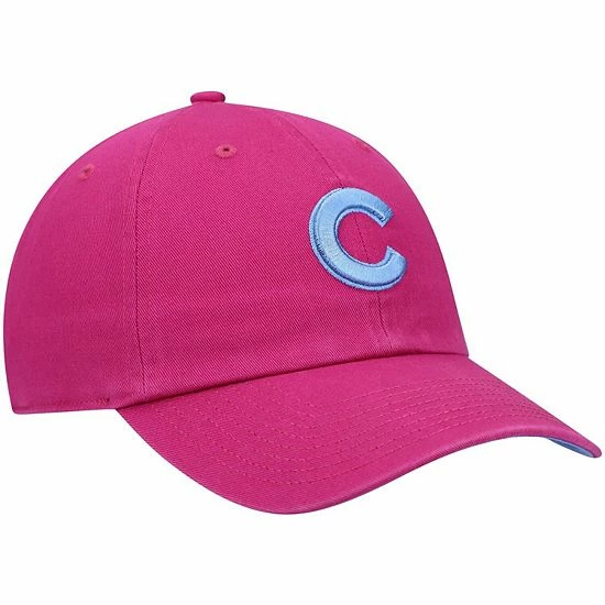 Top 10 🌟 Unbranded Men's '47 Pink Chicago Cubs Periwinkle Orchid Undervisor Clean Up Adjustable Hat 🎁 - Image 3