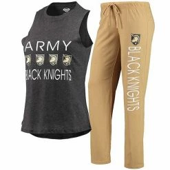 Best deal 🤩 Unbranded 👩 Women's Concepts Sport Gold/Black Army Black Knights Tank Top & Pants Sleep Set ⌛