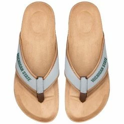 Best deal 🤩 Unbranded Men's FOCO Michigan State Spartans Cork Flip Flops 🎉