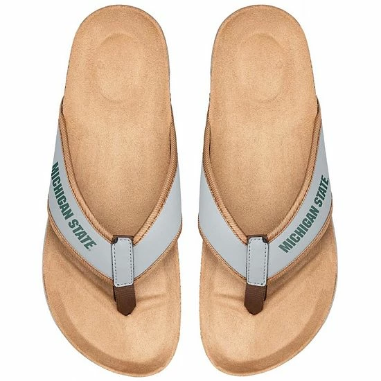 Best deal 🤩 Unbranded Men's FOCO Michigan State Spartans Cork Flip Flops 🎉