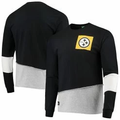 Best deal 🎉 Unbranded Men's Refried Apparel Gray Pittsburgh Steelers Angle Long Sleeve T-Shirt 🤩