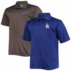 Brand new 😍 Unbranded Men's Royal/Charcoal Los Angeles Dodgers Big & Tall Two-Pack Polo Set ⭐