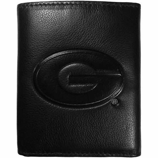 New 🌟 Unbranded Georgia Bulldogs Embossed Leather Trifold Wallet 👏