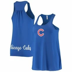 Outlet 🛒 Unbranded 👩 Women's Soft As A Grape Royal Chicago Cubs Front & Back Tank Top 😀