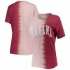 Hot Sale 🧨 Unbranded 👩 Women's Gameday Couture Crimson Alabama Crimson Tide Find Your Groove Split-Dye T-Shirt 🥰