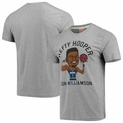 Wholesale 🧨 Unbranded Men's Zion Williamson Gray New Orleans Pelicans Player Graphic Tri-Blend T-Shirt 👏