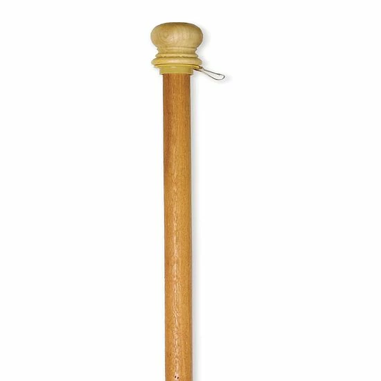 Cheap ๐ฅฐ Unbranded Wood Flag Pole With Ring ๐คฉ