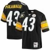 Best Sale 🔥 Unbranded Men's Mitchell & Ness Troy Polamalu Black Pittsburgh Steelers 2007 Authentic Retired Player Jersey 🥰