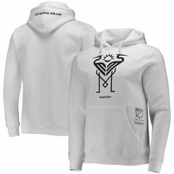 Best Sale 😉 Unbranded Men's Mitchell & Ness White Inter Miami CF Team Pullover Hoodie 😉