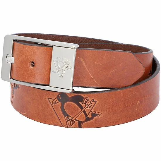 New ๐ Unbranded Men's Pittsburgh Penguins Brandish Belt ๐
