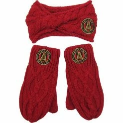 Coupon 🤩 Unbranded 👩 Women's ZooZatz Atlanta United FC Headband & Mittens Set 😍