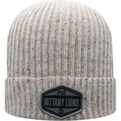 Discount ✔️ Unbranded Men's Top Of The World Gray Penn State Nittany Lions Alp Cuffed Knit Hat ⌛