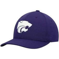 Best Sale ❤️ Unbranded Men's Top Of The World Purple Kansas State Wildcats Reflex Logo Flex Hat 🎁