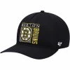 Hot Sale 👏 Unbranded Men's '47 Black Boston Bruins Reflex Hitch Snapback Hat 🔔