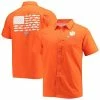 Best reviews of 🎉 Unbranded Men's Columbia PFG Orange Clemson Tigers Slack Tide Camp Button-Up 👕 Shirt ⭐