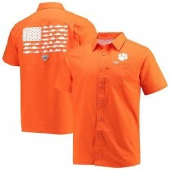 Best reviews of 🎉 Unbranded Men's Columbia PFG Orange Clemson Tigers Slack Tide Camp Button-Up 👕 Shirt ⭐