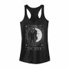 Discount ✨ Unbranded Juniors' Crescent Moon And Cat Tarot Card Tank Top ⭐