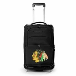 Outlet 🤩 Unbranded Chicago Blackhawks Carry-On Rolling Softside Luggage 😀