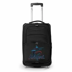 Best Pirce 🌟 Unbranded Miami Marlins Carry-On Rolling Softside Luggage 🤩
