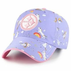 Best reviews of 🛒 Unbranded 👧 Girls Preschool '47 Purple Pittsburgh Steelers Unicorn Clean Up Adjustable Hat 🎉