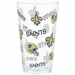 Flash Sale 🎁 Unbranded New Orleans Saints 16oz. Allover Print Pint Glass ✨