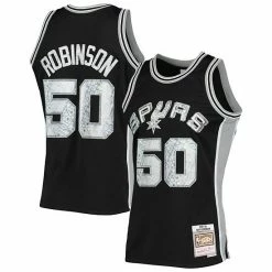 Budget 💯 Unbranded Men's Mitchell & Ness David Robinson Black San Antonio Spurs 1998-99 Hardwood Classics 75th Anniversary Diamond Swingman Jersey 😀