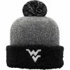 Brand new 🥰 Unbranded 👩 Women's Top Of The World Black West Virginia Mountaineers Snug Cuffed Knit Hat With Pom ❤️