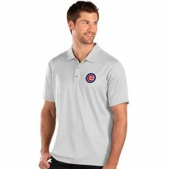 Brand new 🛒 Unbranded Men's Antigua Chicago Cubs White Balance Polo 😉