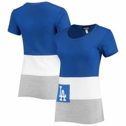 Top 10 🔥 Unbranded 👩 Women's Refried Apparel Royal Los Angeles Dodgers Fitted T-Shirt ✨