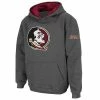 Wholesale ✔️ Unbranded Youth Stadium Athletic Charcoal Florida State Seminoles Big Logo Pullover Hoodie 🌟