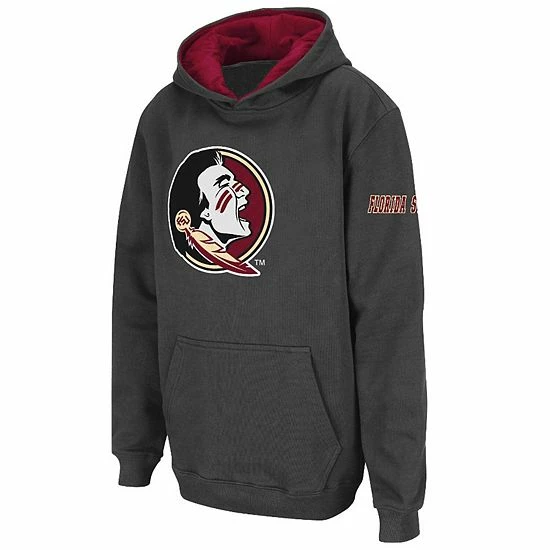 Wholesale ✔️ Unbranded Youth Stadium Athletic Charcoal Florida State Seminoles Big Logo Pullover Hoodie 🌟 - Image 2