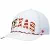 Deals ❤️ Unbranded Men's '47 White Texas Longhorns Stars And Stripes Flag Flutter Hitch Snapback Hat 😍