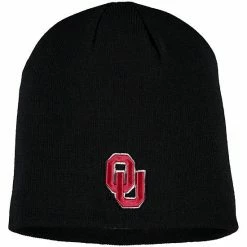 Flash Sale 🔔 Unbranded Men's Top Of The World Black Oklahoma Sooners EZDOZIT Knit Beanie ⭐