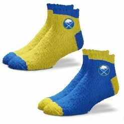 Deals 🔥 Unbranded 👩 Women's For Bare Feet Buffalo Sabres 2-Pack Team Sleep Soft 🧦 Socks 🔔