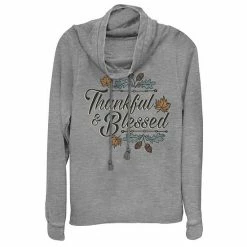 Outlet 💯 Unbranded Juniors' Thankful & Blessed Autumn Design Hoodie 😀