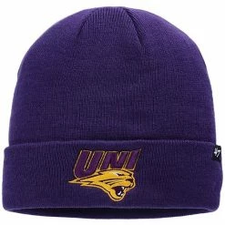 Discount 🔔 Unbranded Men's '47 Purple Northern Iowa Panthers Raised Cuffed Knit Hat 🎉