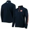 Coupon 😀 Unbranded Men's Columbia Navy Auburn Tigers Terminal Tackle Fleece Raglan Omni-Shade Quarter-Zip Jacket 🧨