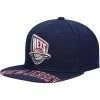 Brand new 🔔 Unbranded Men's Mitchell & Ness Blue New Jersey Nets Hardwood Classics Swingman Pop Snapback Hat ⌛
