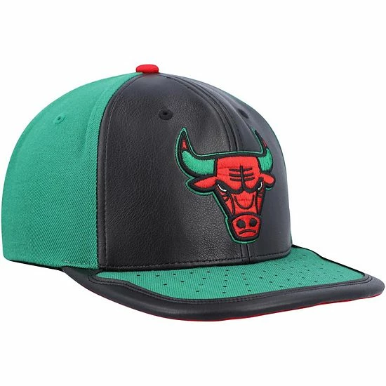 Best deal ⌛ Unbranded Men's Mitchell & Ness Black/Green Chicago Bulls Day One Snapback Hat 🤩 - Image 4